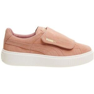 Puma Women’s Suede Platform Big Velcro Strap in Cameo Brown